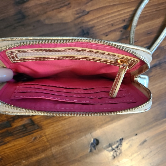 Coach wristlet mini wallet in jewel tone signature Poppy - Picture 3 of 7